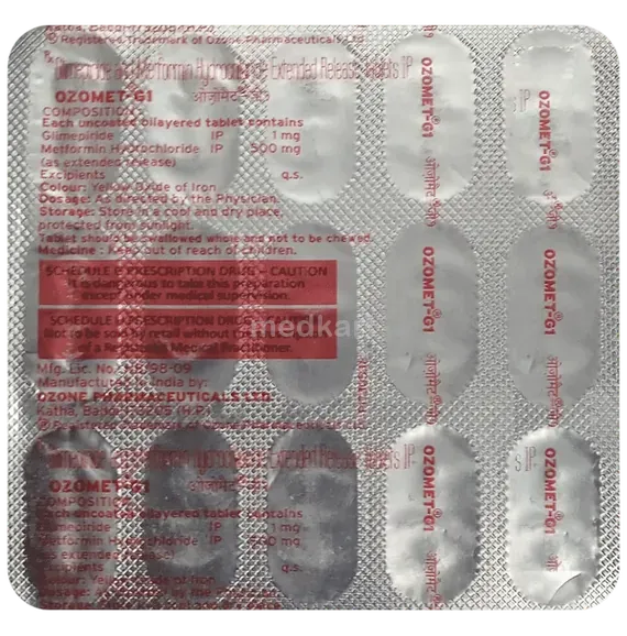 ozomet g 1mg tablet 15's